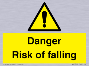 Danger Risk of falling